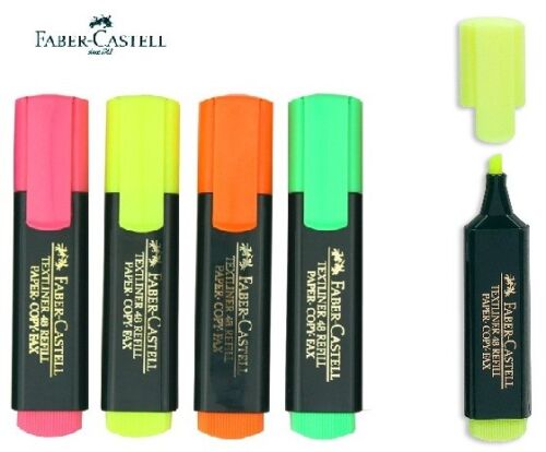 Faber-Castell Textliner 48 Highlighter - Assorted Colours (Pack of 6), 154806