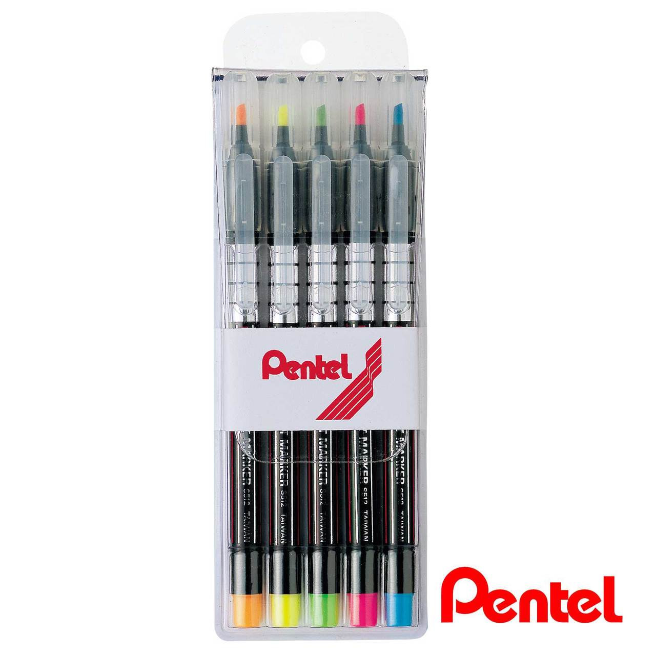 ماژیک علامتگذار قلمی پنتل مدل Pentel S512 بسته 5 عددی - Image 1